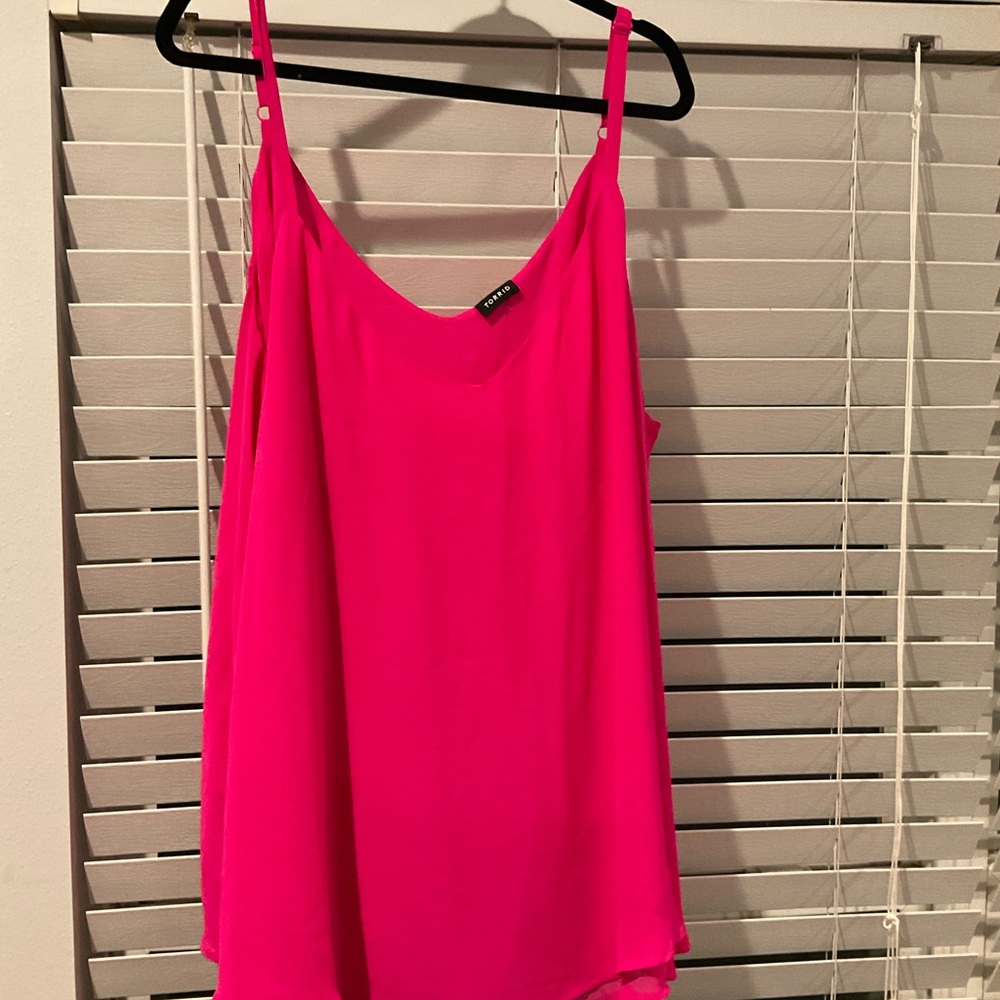 Lush Hot Pink Spaghetti Strap Cami Top